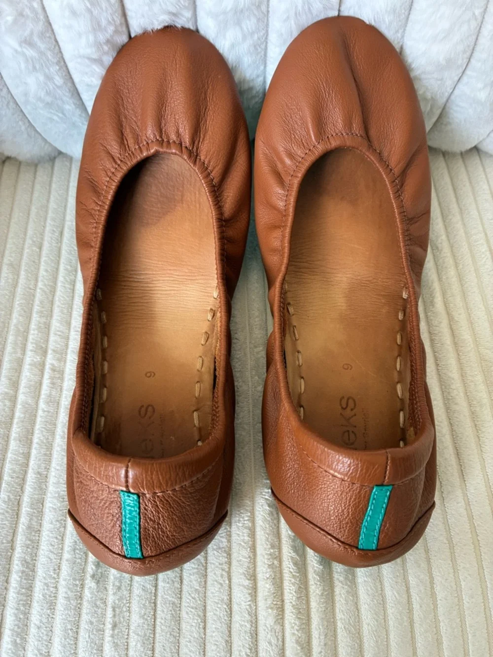 Host Pick🎉 Tieks Chestnut Leather Ballet Flats - Picture 4 of 7